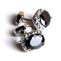 XK101 APROOM Black Crystal Heritage ring French shirt cuffs Mens CUFF nails Cufflinks