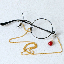 Handmade Lolita glasses gay mirror single mirror cos unilateral mirror monocle glasses with chain degree myopia glasses