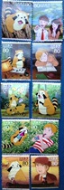 Japan Shin Pin Stamps Cartoon Hero Series 8 episodes C1989 Small raccoons can be 10 full up