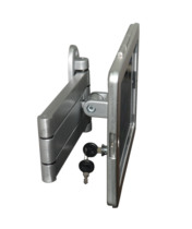 Wall-mounted folding ipad 9 7-inch pro 12 9-inch bracket Wall-mounted tablet stand with lock