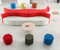 Modern-day guest reception office sofa and other waiting areas to negotiate a business fabric sofa tea table free mix to match