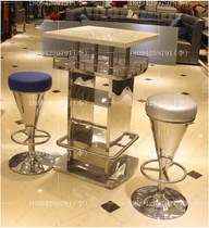 Luminous scattered table several table theme stainless steel night shop di bar slow shake colorful table bar scattered table custom-made