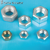 6 ji hex nut plating blue and white hexagon nut DIN934 full range M2 3 4 5 6 8 10 14
