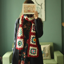 Good Ben hands as Nordic Forest Department Athletic Garden Wind cape Shoulder Blanket Grandmother Panes Three-dimensional Flower Scarves Clot Shoulder Special Price