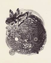 Belgium-Severin (Mark F Severin)-Woodcut Book Collection Flying Butterfly Fairy
