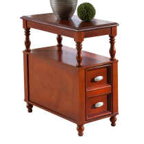 American storage solid wood side cabinet European style living room corner coffee sofa side table small coffee table small coffee table phone number