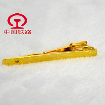  Metal men and women with the same style tie clip fashion formal business high-end gold professional simple tie clip pin
