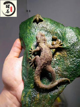 Shoushan Stone Boutique Ancient Beast Seal Idle Chapter Vietnamese Stone Alpine Zhu Sandy Peach Blossom Frozen Ancient Flat Seal Engraving Collection Gift