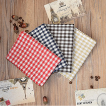 2 pieces simple Japanese small fresh fabric cotton linen placemat small checkered colored woven dining table cover cloth tablecloth