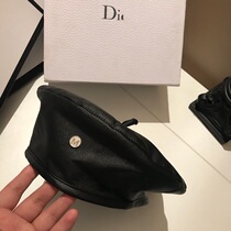 French Net red beret female Zhao Liying Wang Ziwen with autumn and winter British leather cap Bud hat pumpkin hat