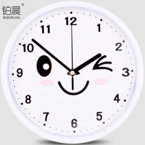 Silent wall clock Living room bedroom wall clock Family Quartz clock Cartoon fashion clock Simple creative round clock