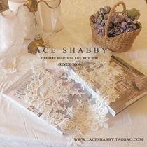 LACESHABBY imported custom French country white relief lace vintage flower embroidery table flag tablecloth