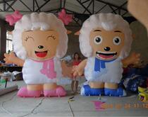 Custom-made New Year inflatable year of the sheep mascot walking cartoon human model 12 zodiac happy beauty sheep and sheep doll gas model