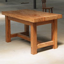 Old Elm Wood Furniture Old Elm Table Elm Table Elm Desk Imitation Ancient Dining Table And Chairs Combined Solid Wood Made Old Tea Table