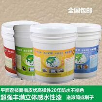 Elastic pull hair paint Exterior wall paint Exterior wall paint Inorganic waterproof paint Latex paint Bright silicon acrylic paint