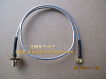 MCX elbow male head SMA female head square plate 086 cable semi-flexible cable RG405