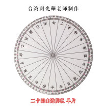  Refined twenty-four mountains transparent plate Feng Shui compass (single piece) made by Teacher Xie Guanghua in Taiwan