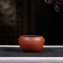 Early Republic of China Purple sand old pot old object Ashtray iron painting Xuan ornament small jar Handmade old mud small water bowl