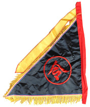 Religious Taoist Supplies Tianlong embroidered bifacial embroidered triangular embroidered triangle order flag five-square-flag five-camp flag color flag for pinders