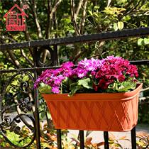 Integrity wall-mounted resin flowerpot 30413040 automatic water storage and send S Hook 2 (no flowers)