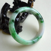 Natural old pit jade bracelet Myanmar A goods dark green women Jade Yang green floating flower jade bracelet with certificate KH012