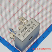 KBPC3510 rectifier Bridge 35A1000V flat bridge pile new original