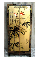 Modern New Chinese Classical Gold Foil Handdrawn Furniture Chinese Style Classical Furniture Second Door Wardrobe Melan Jumboo