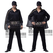 Halloween Cosplay adult performance costume Masquerade party Luxury masked Knight costume Zorro costume