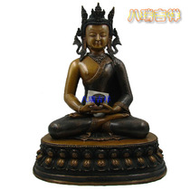 TANTRIC TIBETAN BUDDHISM Nepal PURE HANDMADE COPPER Amitabha Buddha BUDDHA STATUE height 32CM