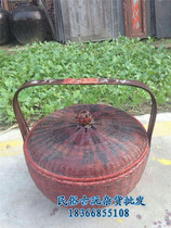 Nostalgic Folklore Old Objects Old Bamboo Choreographers Basket Boutique Small Bamboo Basket Farmhouse Le Hotel Decoration Pendulum