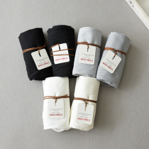 New spring and summer high-elastic small foot pants vertical thread seven points ankle-length pants slim thin leggings women