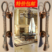 Door handle wooden door sliding door sliding door handle door handle cover European style imitation retro pull hand bronze 310