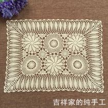 Handmade crochet hollowed out tablecloth table flag American country nostalgic sofa towel woven coffee table cloth multi-size