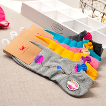 Spring Summer Tide Female Short Socks Light Mouth Boat Socks Deodorant Pure Cotton Socks Day Tether Cute Short Drum Socks Full Cotton Thin and Ins