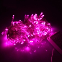 Pink LED lights flashing lights string Christmas lights Christmas lights decorative lights festive lights string lights full of stars neon lights