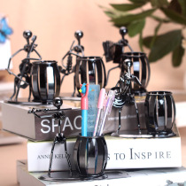 Birthday Christmas gift to male girlfriend teacher classmate wine barrel band handmade iron pen desktop ornaments