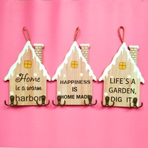 European style castle decoration adhesive hook wall hanging childrens bedroom wall coat hook creative decoration porch wood hanging hook