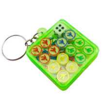 Mini Flying Chess Puzzle Pocket Military Chess Gobang Keychain Pendant Childrens Toys Small Gift Prizes