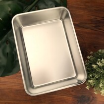 Thickened Japan Frosted Square Basin Stainless Deepening Square Pan Baking with flat tray Baked Fish Barbecue shop Commercial