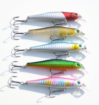 New factory direct new color sea fishing fake bait Mino simulation fish Road Asian long tongue small fat 8 8cm 7g