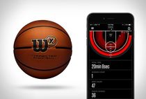Wilson X training to use smart basketball to help you improve your shooting rate