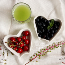 Pure white ceramic love small Bowl snacks can enter the oven high temperature resistant pudding bowl