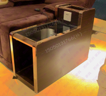 Rose gold glass reflexology coffee table Nail foot bath sofa Foot bath foot bath sofa Nail chair Sauna tea cabinet