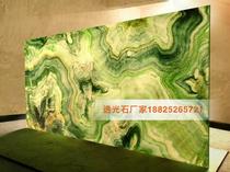Translucent slate rosin jade artificial jade background wall marble lamp KVT hotel entertainment venue decoration materials