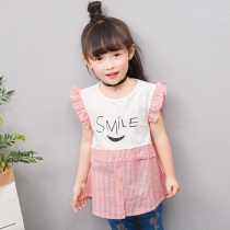 Summer New Childrens Clothing Girl T-shirt Girl Short Sleeve Baby Summer T-shirt