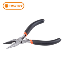 Tuowei TACTIX 4 inch dip plastic handle mini pointed nose pliers Export brand-name portable trimming pointed mouth pliers