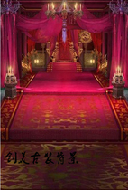 Plate woman costume background exotic style costume background paper red indoor photo photo costume background