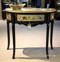 Chinese furniture export furniture antique home Jinbo furniture hand-painted porch cabinet display cabinet porch table for table