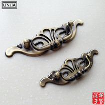 Special sale Chinese bronze handle wardrobe door drawer butterfly handle European style simple furniture cabinet handle