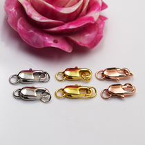 DIY accessories S925 sterling silver hand connect Tower lobster water drop button shrimp tail buckle spring buckle bracelet necklace